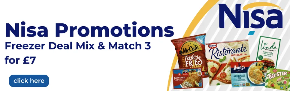 Nisa Freezer Deal 19/08/26 - 08/09/26