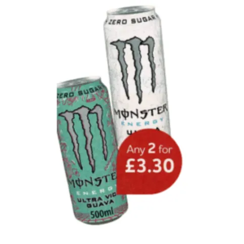 Any 2 for £3.30 Monster